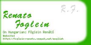 renato foglein business card